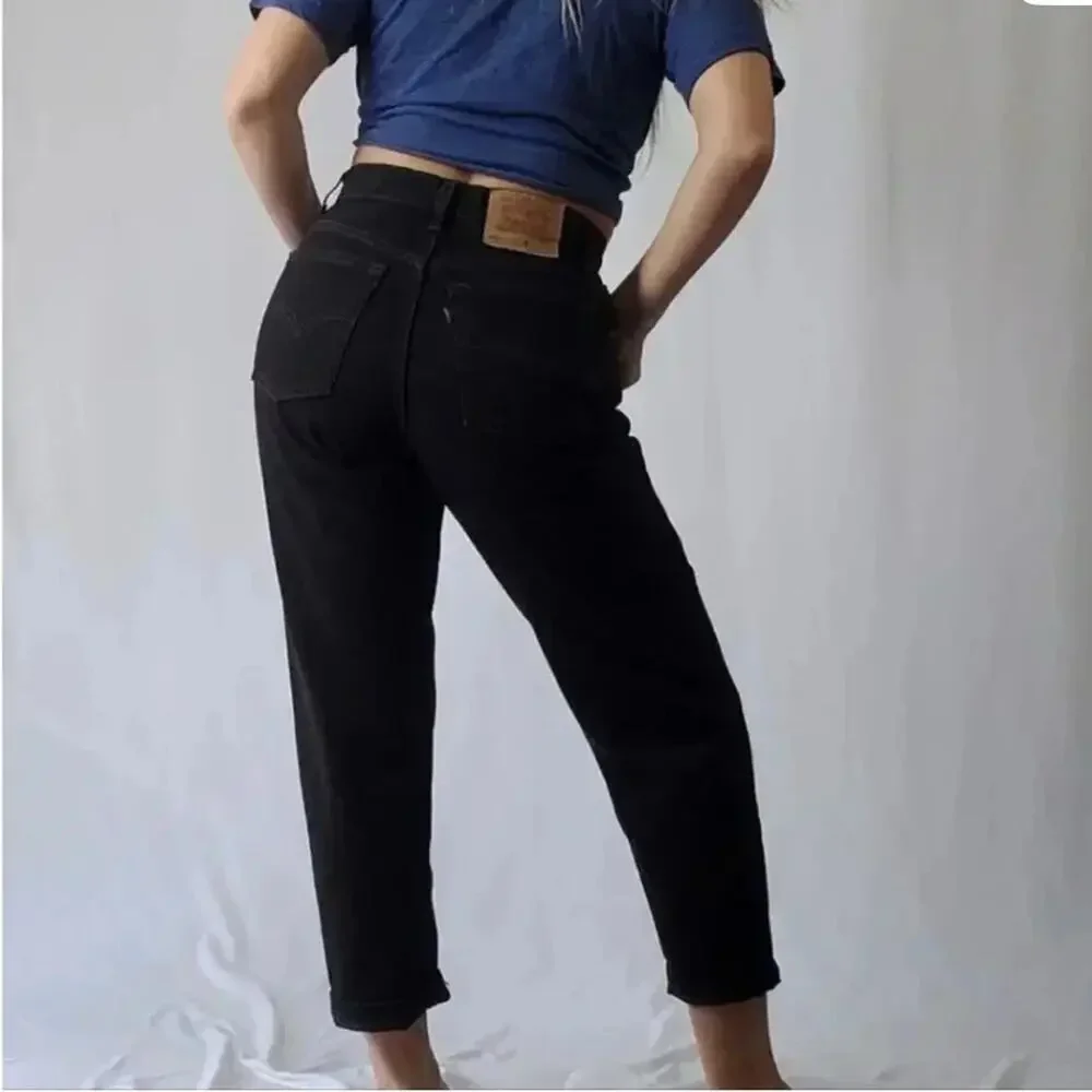 Vintage 505 Levi’s Men's Black Jeans